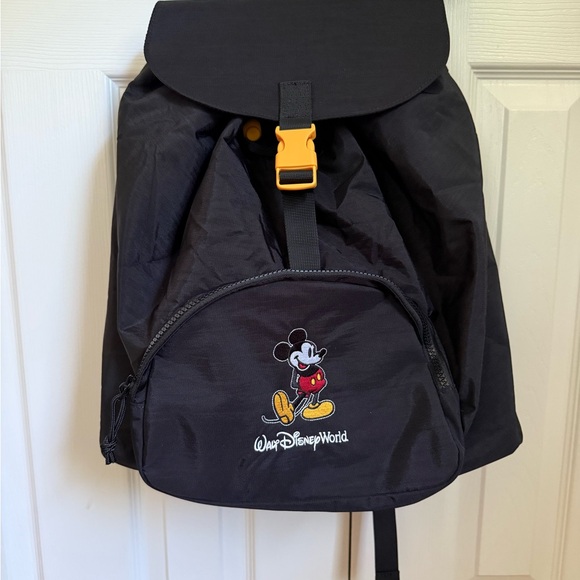 Disney Handbags - Disney Black Backpack with Mickey Mouse Embroidery